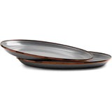 Barebones Living Enamel Salad Plate Set Hand Finished Copper Patina Vintage Inspired 8 Inch Two Pack For Entertaining by Barebones Living