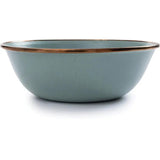 Barebones Living Enamel Bowl Set Mint Speckled Finish With Bronze Patina Trim For Modern Home Cooks by Barebones Living