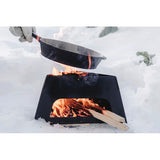 Barebones Living Flatbrook Folding Stove Multifuel Camp Stove For Wood Coal Pellets Portable 4 Step Setup With Carry Bag by Barebones Living