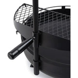 Barebones Cowboy Fire Pit Grill Grate CKW-442 Height Adjustable Steel Add On For Cowboy Grill System by Barebones Living