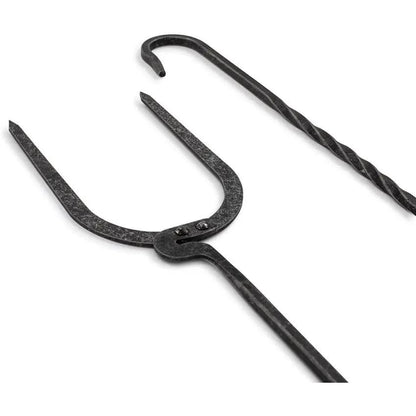 Barebones Living Cowboy Grill Roasting Sticks CKW460 Hand Forged Stainless with Hanging Hook for Outdoor BBQ Enthusiasts by Barebones Living