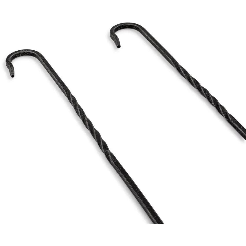 Barebones Living Cowboy Grill Roasting Sticks CKW460 Hand Forged Stainless with Hanging Hook for Outdoor BBQ Enthusiasts by Barebones Living
