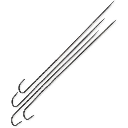 Barebones Living Cowboy Grill Skewer Set CKW 461 Hand Forged Blackened Stainless Skewers Set Of Four For Outdoor BBQ Enthusiasts by Barebones Living