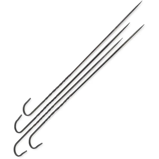 Barebones Living Cowboy Grill Skewer Set CKW 461 Hand Forged Blackened Stainless Skewers Set Of Four For Outdoor BBQ Enthusiasts by Barebones Living