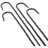 Barebones Living Cowboy Grill Skewer Set CKW 461 Hand Forged Blackened Stainless Skewers Set Of Four For Outdoor BBQ Enthusiasts by Barebones Living