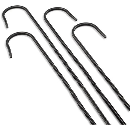 Barebones Living Cowboy Grill Skewer Set CKW 461 Hand Forged Blackened Stainless Skewers Set Of Four For Outdoor BBQ Enthusiasts by Barebones Living