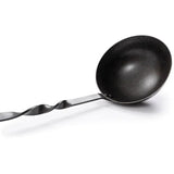 Barebones Living Cowboy Grill Ladle Handforged Blackened Stainless Walnut Handle For Backyard Chefs by Barebones Living