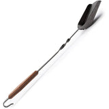 Barebones Living Cowboy Coal Shovel CKW465 Hand Forged Blackened Stainless Walnut Handle Hanging Hook for Grilling by Barebones Living