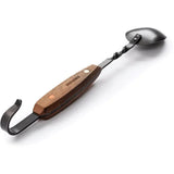 Barebones Living Cowboy Grill Spoon Hand Forged Blackened Stainless Walnut Handle 12.5 Inch Hangable For BBQ Enthusiasts by Barebones Living