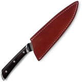 Barebones Living 8 Inch Chef Knife CKW 490 With 50CrMoV15 Stainless Satin Blade Premium Pakkawood Handle For Home Cooks by Barebones Living