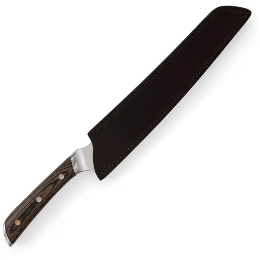 Barebones Living 9 Inch Bread Knife Premium Satin Serrated Blade Pakkawood Handle For Home Bakers by Barebones Living