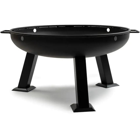 Barebones Living Fire Pit 29 Inch Large Open Bowl Steel Construction With Handles For Backyard Enjoyment by Barebones Living