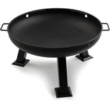 Barebones Living Fire Pit 29 Inch Large Open Bowl Steel Construction With Handles For Backyard Enjoyment by Barebones Living