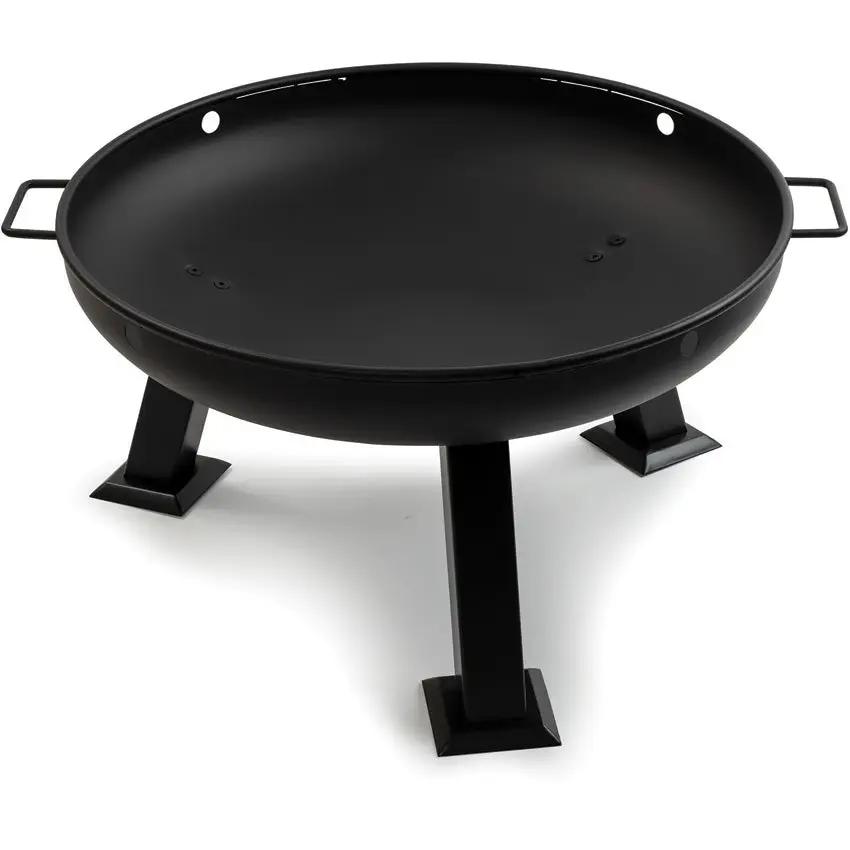 Barebones Living Fire Pit 29 Inch Large Open Bowl Steel Construction With Handles For Backyard Enjoyment by Barebones Living