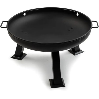 Barebones Living Fire Pit 29 Inch Large Open Bowl Steel Construction With Handles For Backyard Enjoyment by Barebones Living