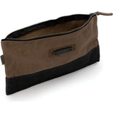 Barebones Living Neelum Large Zipper Pouch Durable Waxed Cotton Canvas For Outdoor Enthusiasts by Barebones Living
