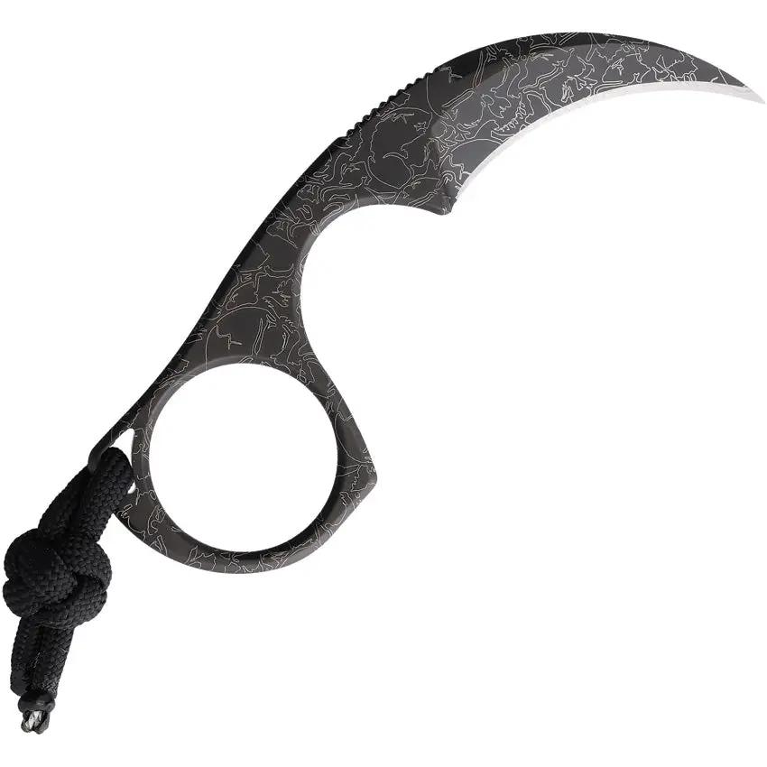Bastinelli Creations Diagnostic Karambit Skull With PVD Coated N690Co Blade And Neck Sheath For Tactical Enthusiasts by Bastinelli Creations