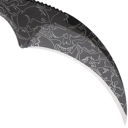 Bastinelli Creations Diagnostic Karambit Skull With PVD Coated N690Co Blade And Neck Sheath For Tactical Enthusiasts by Bastinelli Creations