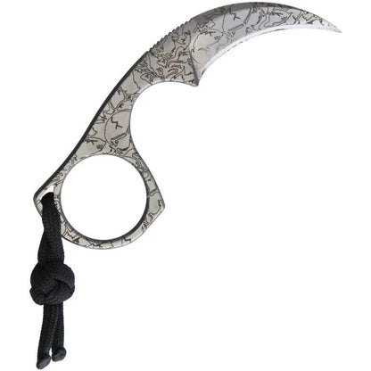 Bastinelli Creations Diagnostic Karambit Skull Engraving Tactical Knife With One-Piece Build by Bastinelli Creations