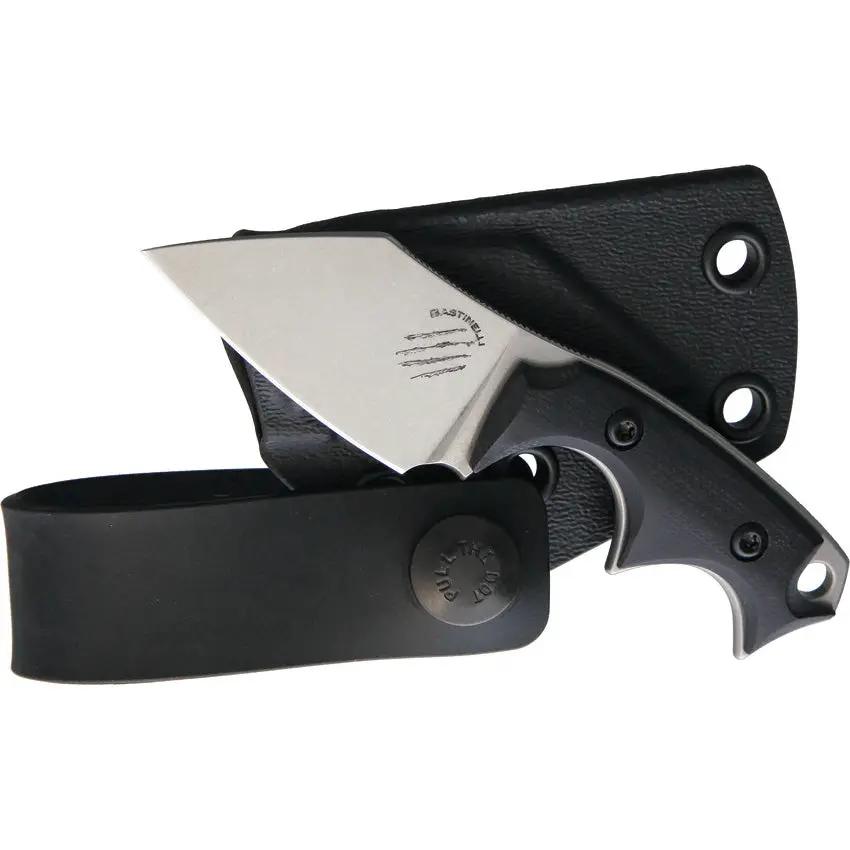 Bastinelli Creations BB Drago Cutter V2 Stonewash Neck Knife With N690Co Steel For EDC Enthusiasts by Bastinelli Creations