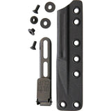 Bastinelli Picoeur Black PVD N690 Fixed Blade With Finger Ring One Piece Sheath EDC Ready by Bastinelli Creations