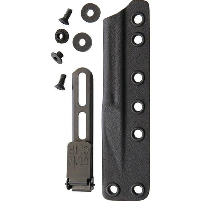 Bastinelli Picoeur Black PVD N690 Fixed Blade With Finger Ring One Piece Sheath EDC Ready by Bastinelli Creations