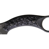 Bastinelli Creations Mako Fixed Blade Knife Bohler N690 Full Tang Bronze Skull Elite Handle Kydex Sheath For Knife Fans by Bastinelli Creations