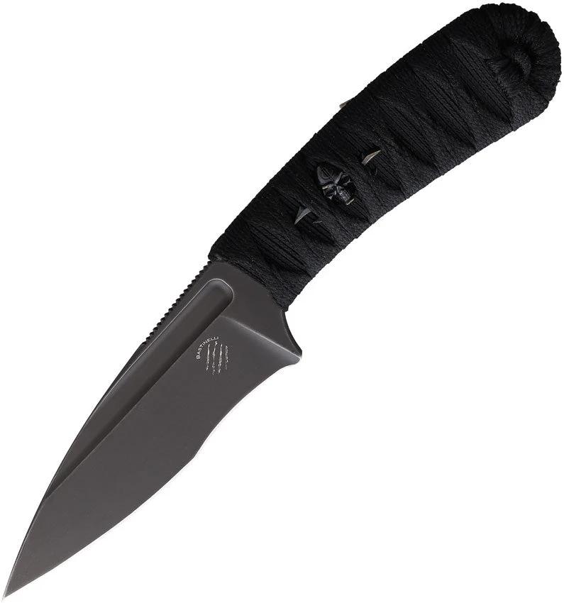 Bastinelli Creations Sin Fixed Blade Menuki SIN WRAP + BRONZE MENUKI by Bastinelli Creations