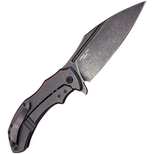 Bastinelli Premium Shadow Framelock FX-533 TI Knife Elmax Blade Titanium Handle EDC For Collectors by Bastinelli Creations