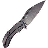 Bastinelli Premium Shadow Framelock FX-533 TI Knife Elmax Blade Titanium Handle EDC For Collectors by Bastinelli Creations