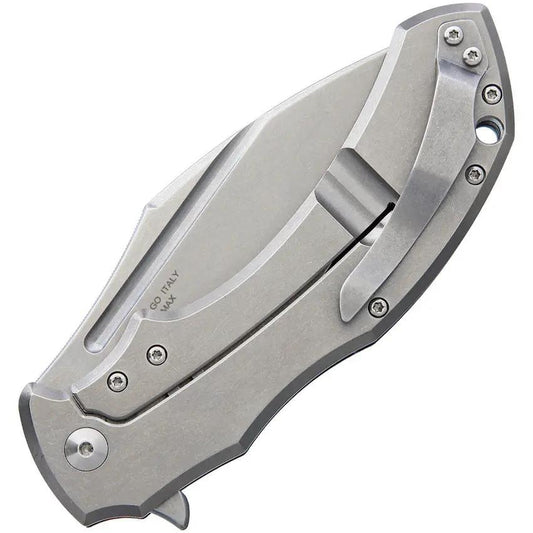 Bastinelli Creations Shadow Framelock FX533 CF Knife Elmax Blade Carbon Fiber Handle Stonewash Finish For EDC Fans by Bastinelli Creations