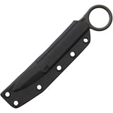 Bastinelli Creations Spade Fixed Blade Knife Serrated N690 One Piece With Finger Ring For Tactical Knife Enthusiasts by Bastinelli Creations