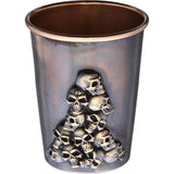 Bastinelli Creations Copper Shot Glass Double Sided Skull Relief Premium Gothic Collectors Gift by Bastinelli Creations