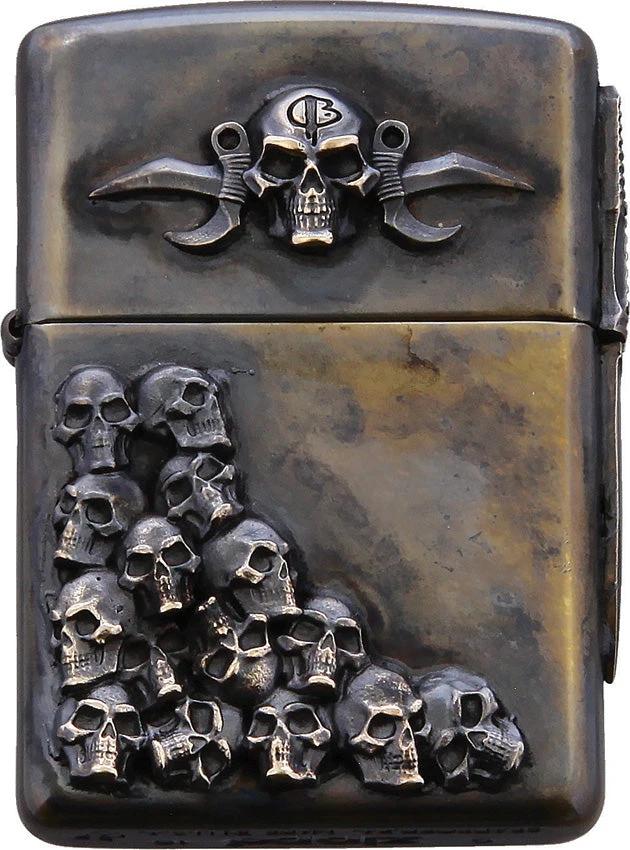 Bastinelli Creations Skulls Zippo Lighter Double BC-LIGHTERGROZ by Bastinelli Creations