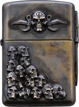 Bastinelli Creations Skulls Zippo Lighter Double BC-LIGHTERGROZ by Bastinelli Creations