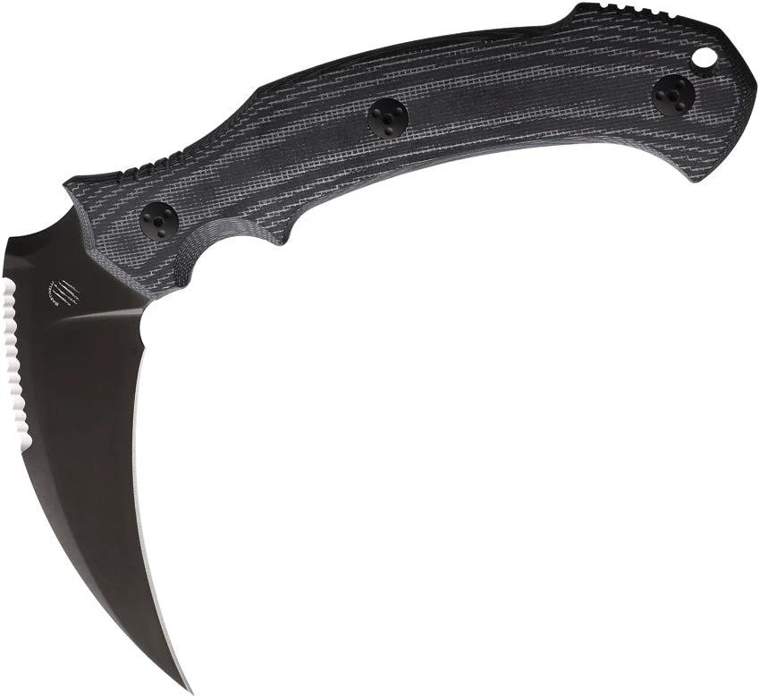 Bastinelli Creations Grumpy Fixed Blade Black GRUMPY/BLACK by Bastinelli Creations