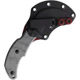 Bastinelli Creations The Primal Fixed Blade Black BC40 PVD Knife With N690 Curved Blade For EDC And Tactical Fans by Bastinelli Creations