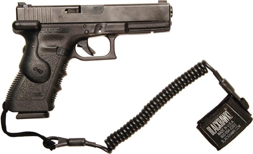 Blackhawk Tac Pistol Lanyard Coiled 90TPL1BK by Blackhawk