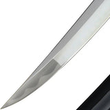 BattleBlades Gukudo Aikuchi Handforged Hardened 19in T10 Blade With Clay Temper Hamon Samegawa Tsuka For Collectors by BattleBlades