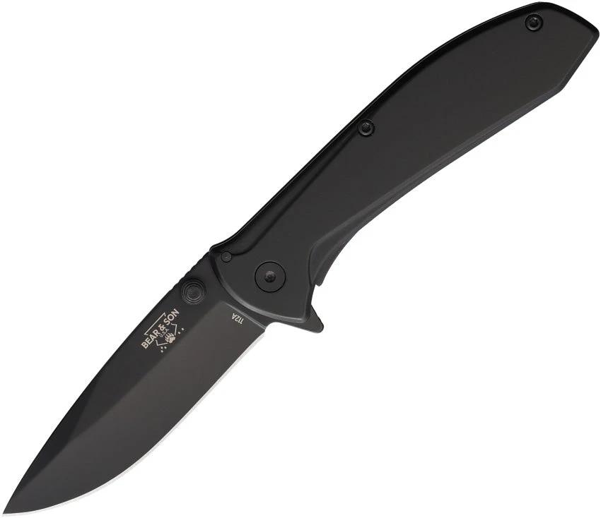 Bear & Son Framelock A/O Black 112ABK by Bear & Son