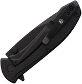 Bear And Son Framelock EDC Knife Black 2.88in Drop Point 440 Stainless One Handed EDC Ready Compact by Bear & Son