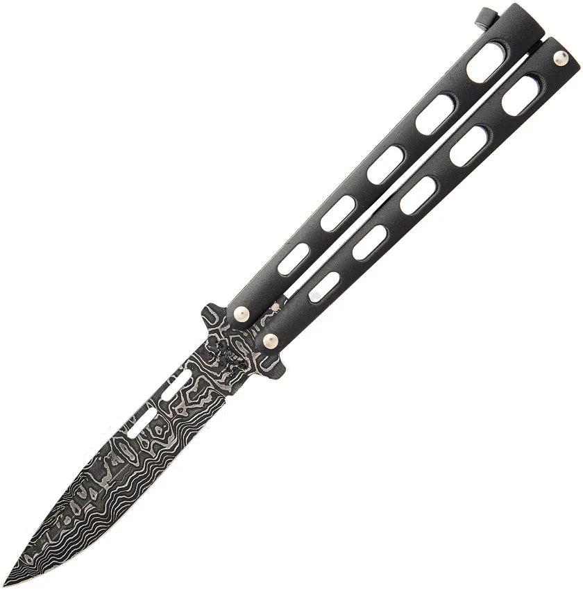 Bear & Son Butterfly Damascus Black 115D by Bear & Son