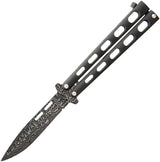 Bear & Son Butterfly Damascus Black 115D by Bear & Son
