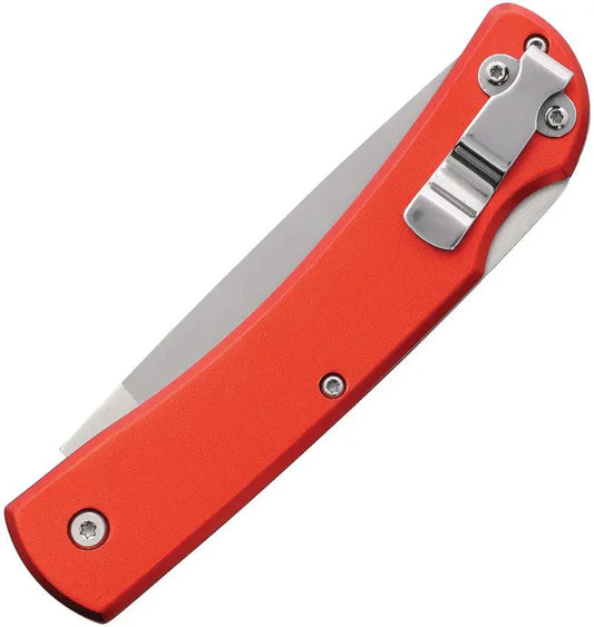 Bear And Son Farmhand Lockback Knife Bold Red Aluminum Handle for EDC Enthusiasts Rugged Everyday Carry by Bear & Son