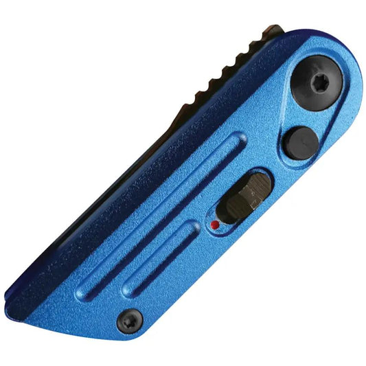 Bear And Son Auto Knife Bold Action XIV Blue EDC One Hand Open With Safety Mechanism, 14C28N Sandvik Blade, 2.5in Closed by Bear & Son
