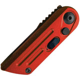 Bear And Son Auto Knife Bold Action XIV Red Handle EDC Quick Deploy 14C28N Blade by Bear & Son
