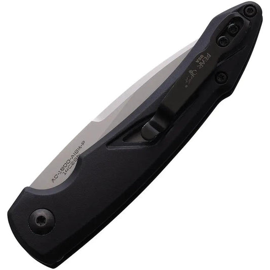 Bear And Son Auto Action XVI Button Lock Knife 14C28N Stainless Spear Point Auto Opening EDC by Bear & Son