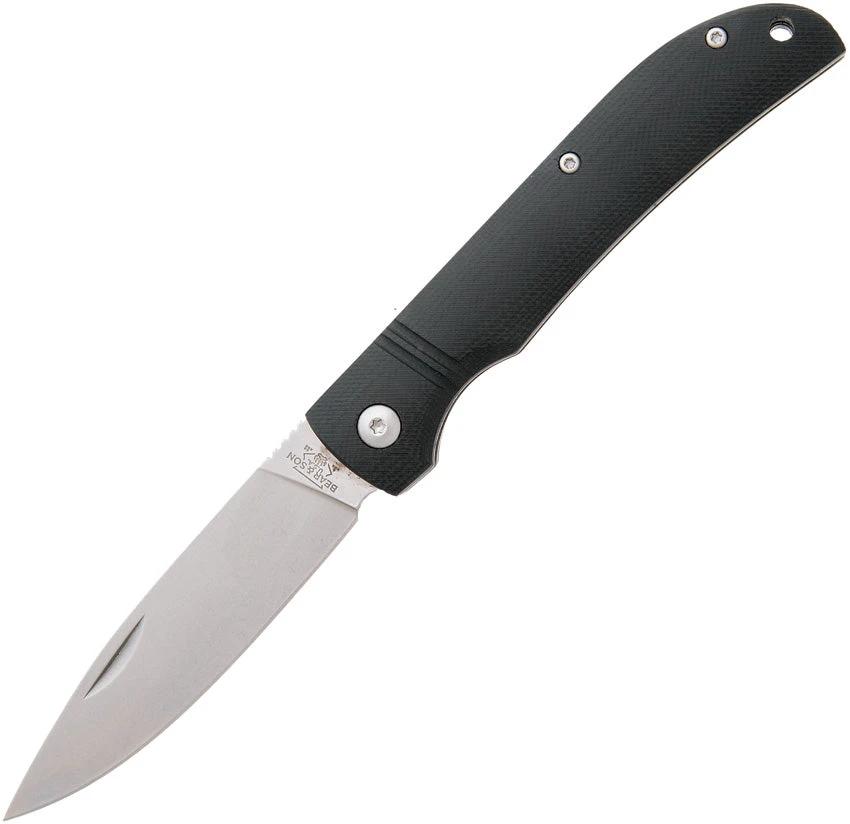 Bear & Son Drop Point Slip Joint Black 457GB by Bear & Son