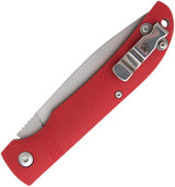 Bear And Son Slip Joint Knife 3.5in D2 Drop Point Blade Red G10 Handle Stonewashed EDC Ready by Bear & Son