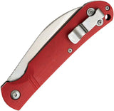 Bear And Son Wharncliffe Slip Joint Knife Red G10 Handle D2 Tool Steel Rugged EDC Enthusiasts by Bear & Son
